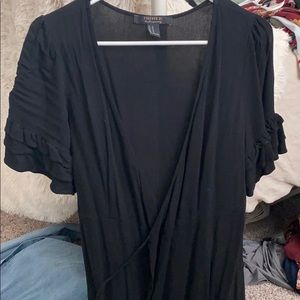 Forever 21 black wrap dress
